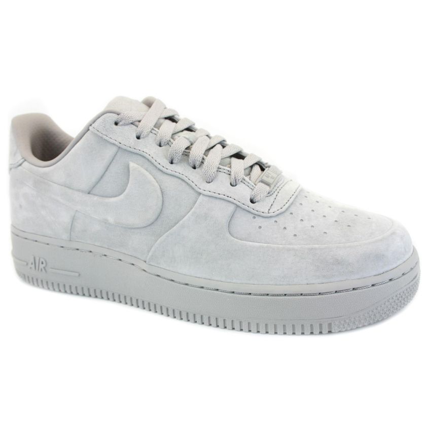   Air Force 1 Low VT Premium 472500 004 Mens Suede Trainers Light Grey