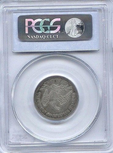 1838 Seated Liberty Quarter PCGS AU 50; No Drapery, Closed Claws 