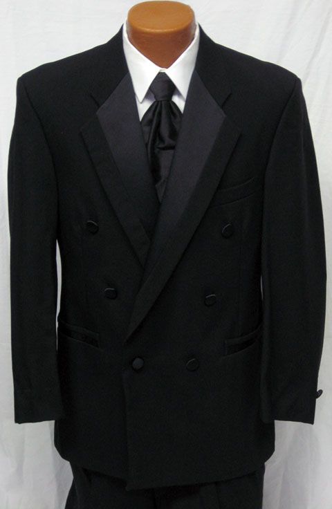 Mens Black Perry Ellis Southbridge DB Tuxedo Jacket  