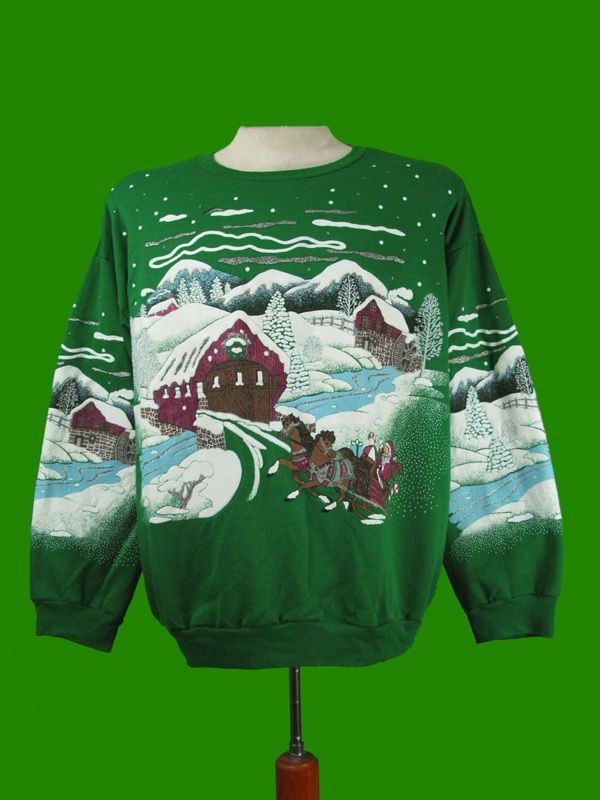 Vintage UGLY CHRISTMAS SWEATER SWEATSHIRT NutCracker XL  