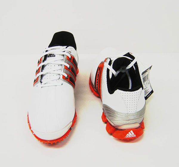 Brand New Adidas Tour 360 ATV Golf Shoes White/Orange Size 7~12  