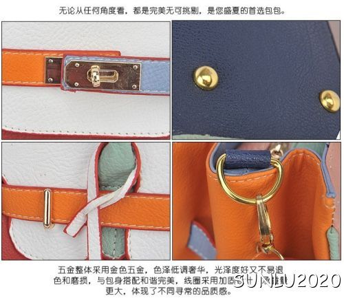   Colorful Pu leather Student Bag Shoulder Handbag Satchel Tote 0504