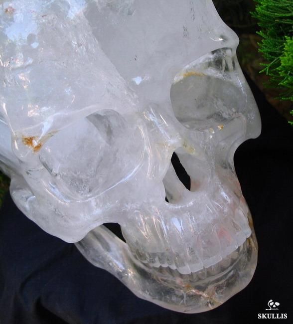 TITAN 13.2 Quartz Rock Crystal Carved Crystal Skull, Healing  