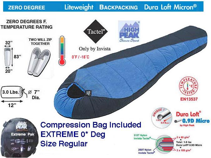   inside measurement 60 temperature rating zero 0 degrees carry size