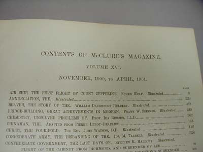 MCCLURES MAGAZINE BOUND November 1900   April 1901  