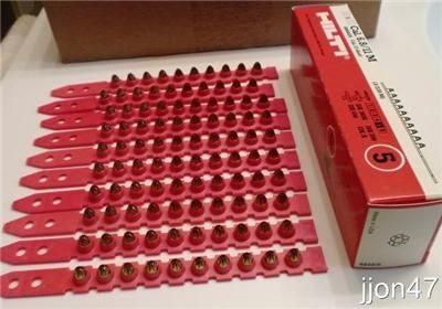   Priority Ship HILTI Shot Strip 6.8/11M Cal. 27 Short RED #5 NeW  