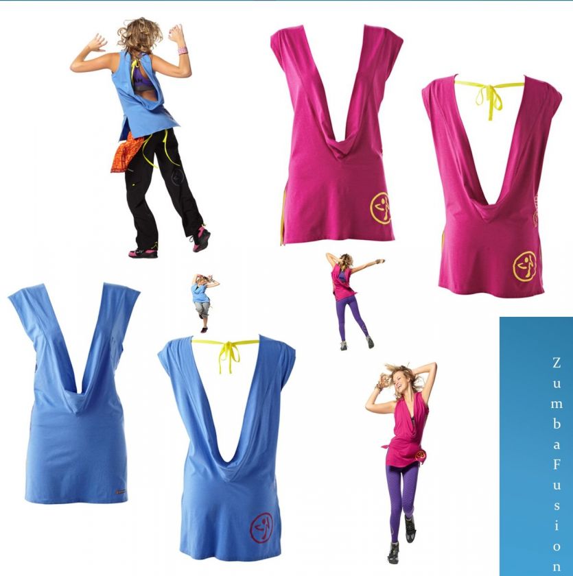 ZUMBA Z PERFORMANCE SLEEVELESS V NECK Size M , Multi Colors 