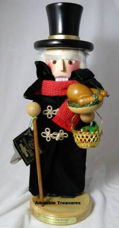 2011 SIGNED STEINBACH CHRISTMAS DAY SCROOGE NUTCRACKER  