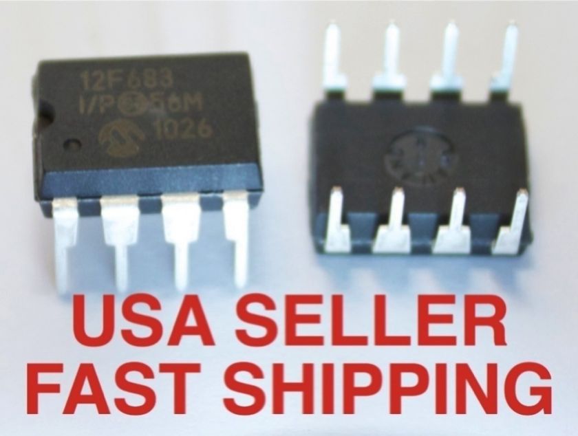 10 Microchip PIC12F683 PIC 12F683 I/P DIP   EXPEDITED SHIPPING 