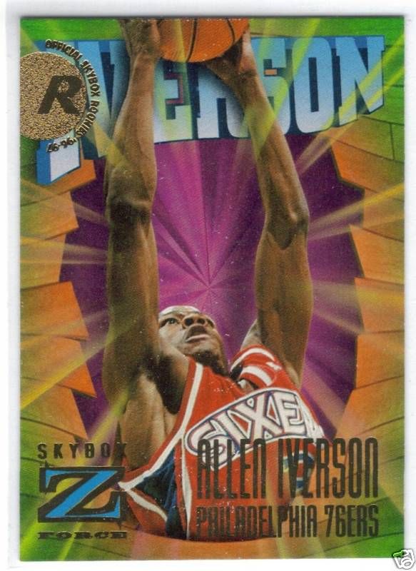 1996 1997 Skybox Z Force #151 Allen Iverson Rookie RC  