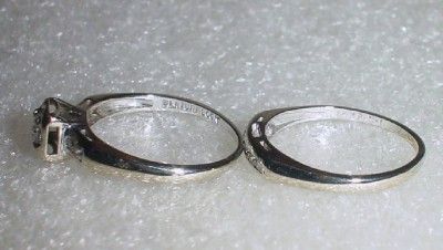 14K VINTAGE DIAMOND WEDDING SET   SIZE 7   LB174  