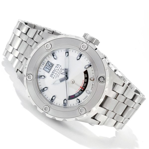   SAS Swiss Made RETROGRADE MOVT. Stainless Steel Bracelet 1584