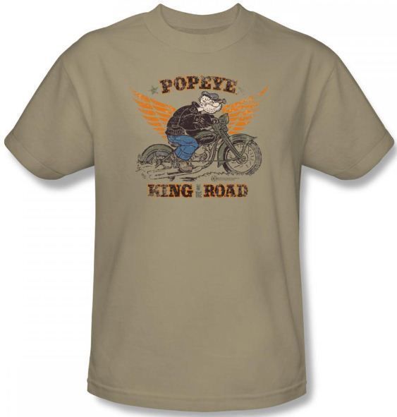 NEW Men Women Kid Youth SIZE Popeye King Of The Road Vintage Fade 