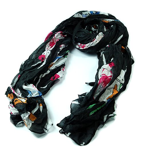 Womens Soft Thin Long Cotton Rabbit Scarf Wrap Shawl B  