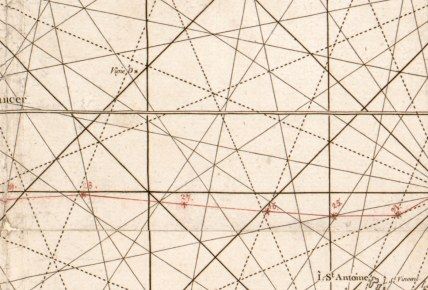 1792 map Nautical charts, North Atlantic Ocean  