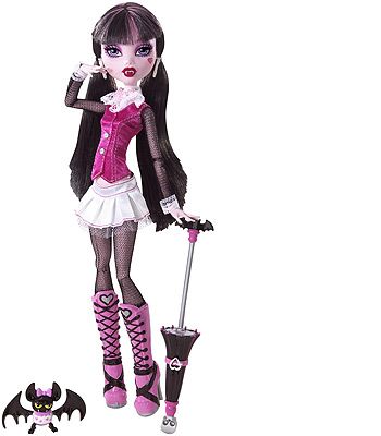 Monster High Draculaura Doll and Count Fabulous Pet  