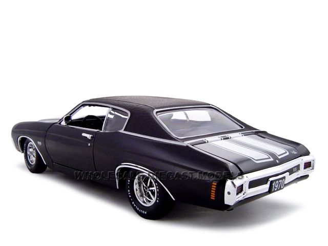 1970 CHEVROLET CHEVELLE SS 454 BLACK 124 DIECAST  