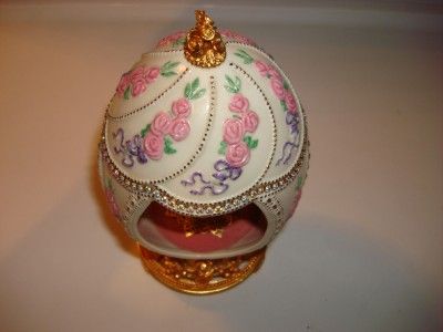 1990S FRANKLIN MINT CAROUSEL HORSE MUSICAL EGG TFM  