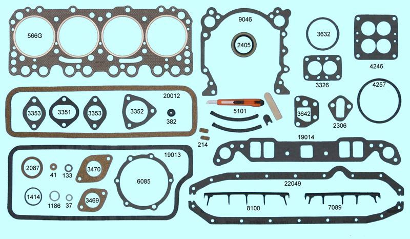   rs566g 2 566 g head gasket graphtite oldsmobile v8 303 1949 53