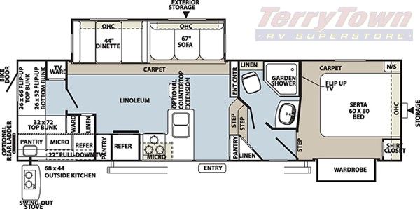 2012 Rockwood Signature Ultra Light 8286WS Fifth Wheel w/ext Kitchen 