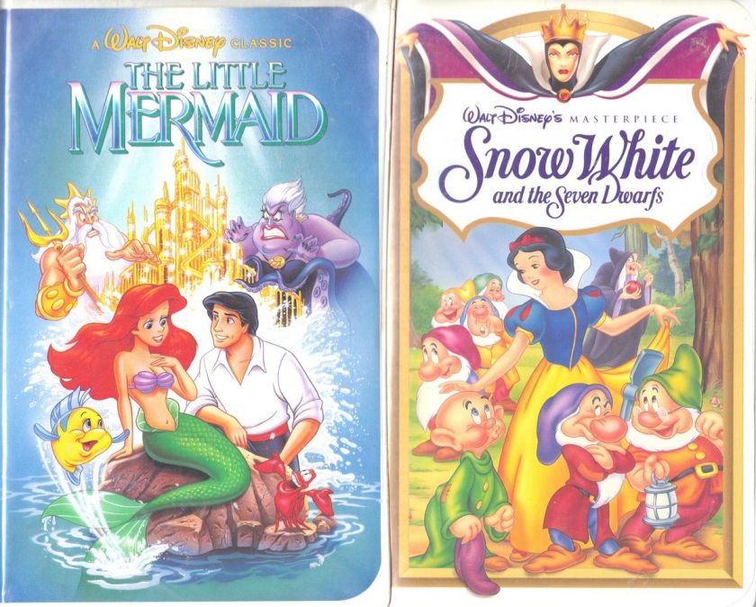   VHS, 1990) & Snow White (VHS, 1994)   2 Disney VHS 012257913033  