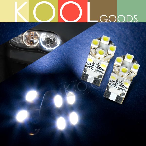 BMW E60 5 SERIES XENON WHITE ERROR FREE 8 SMD LED ANGEL EYES LIGHT 