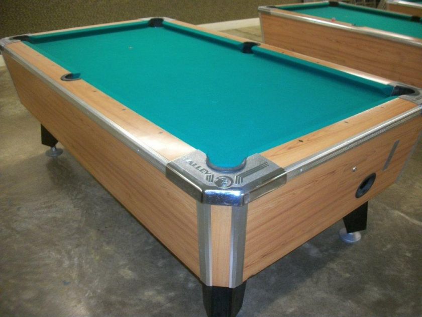 Valley 7 foot coin operated pool table  