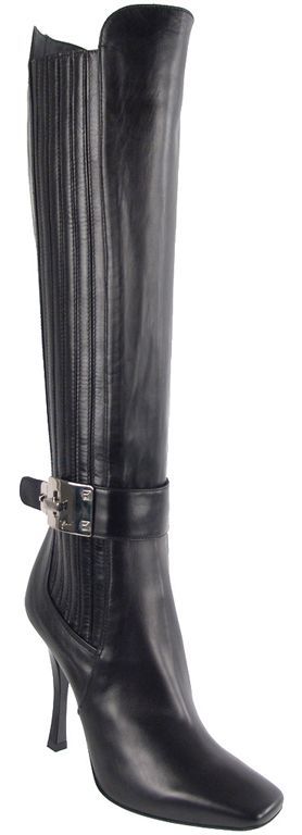 Cesare Paciotti Leather Stiletto Boots EU 39  