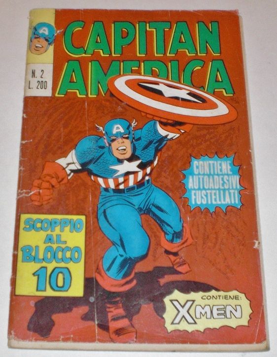 CAPTAIN AMERICA #2 (1973 Italian) X MEN story TALES of SUSPENSE #62,64 