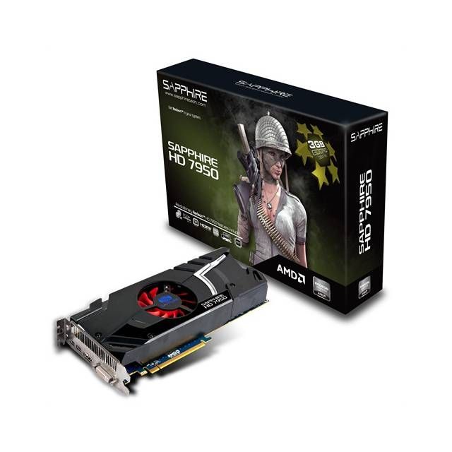 Sapphire Radeon HD7950 3GB DDR5 DVI/HDMI/2x Mini DisplayPort PCI E 