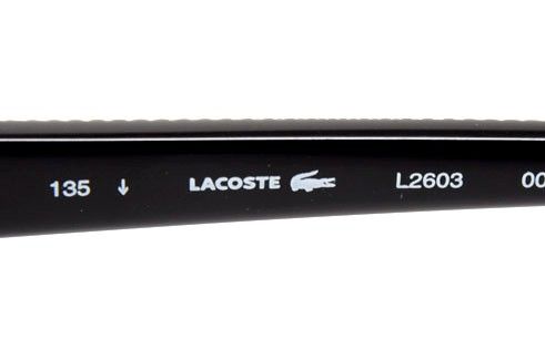 LACOSTE L 2603 001 BLACK 53 L2603 Rx GLASSES  