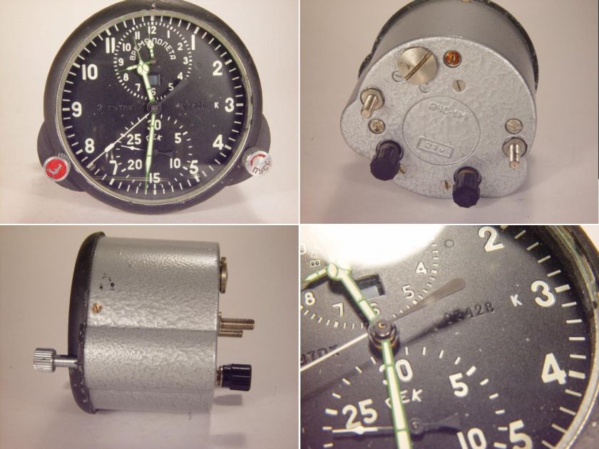 Airplane Mig 29 onboard watch. 2 days windup. s/n 93428  