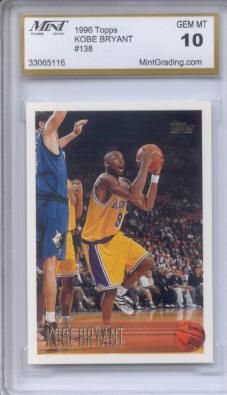 KOBE BRYANT 1996 Edge Radical Recruits MGS 10 Rookie RC  