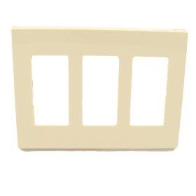 Leviton Decora Plus 3 Gang Screwless WallPlate 80311 SA  