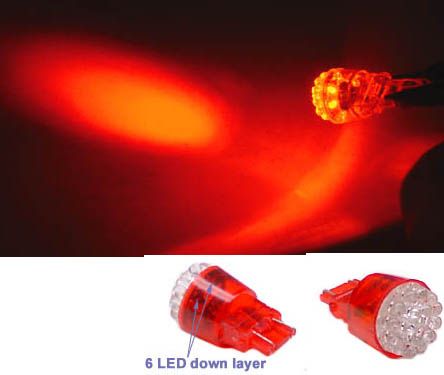 3157 LED Hyper 24 RED LEDS Light Mini Bulb (SET) 360*  