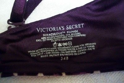   is a Very Sexy Push Up Bra, made by Victorias Secret, in size 34B