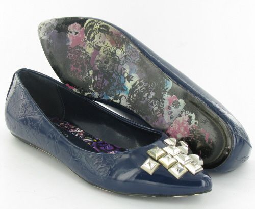 ED HARDY CARACAS FLAT Ballet Flat Womens 6/37M Used $69  