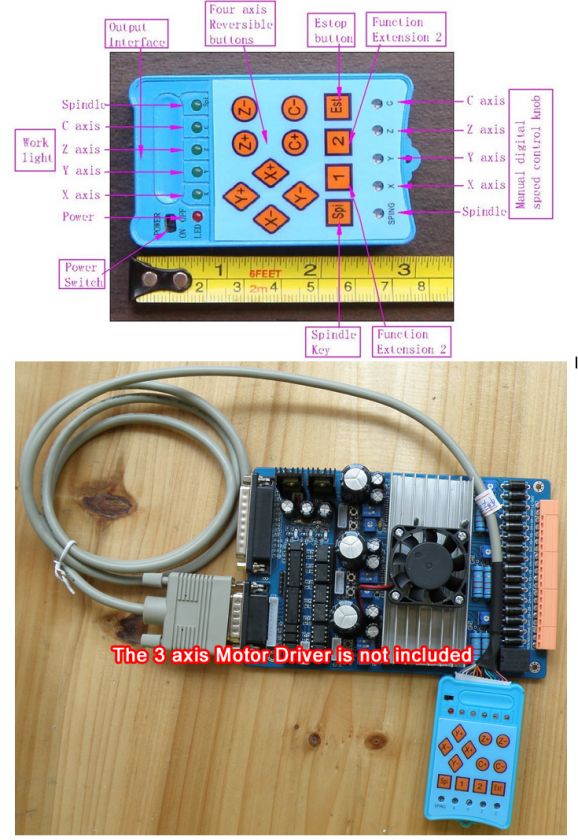 3Axis Remote Controller For 3 Axis Stepper Motor Driver  