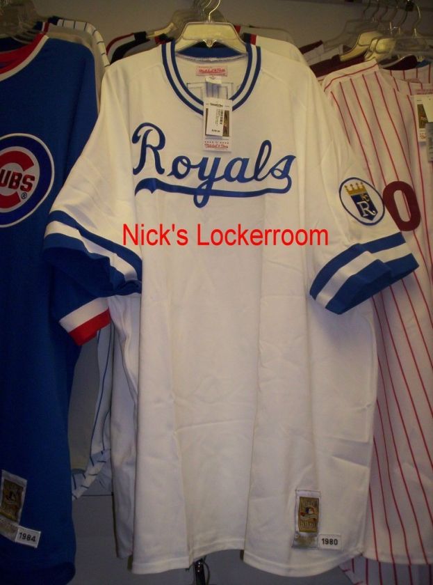 AUTHENTIC Mitchell & Ness 80 Kansas City Royals George Brett Throwback 