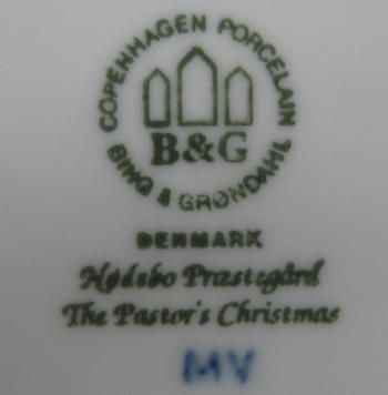 Bing & Grondahl Christmas Plate Pastors Christmas 1992  