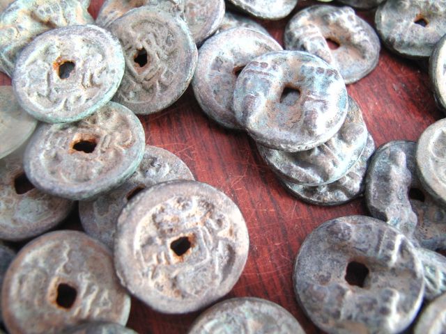 55 old rare Copper Ancient Money of China coin  