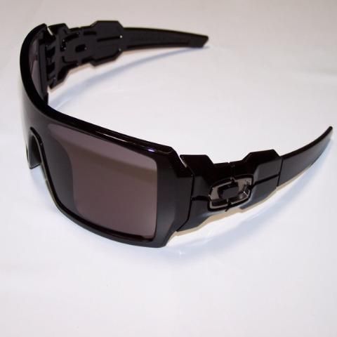 OAKLEY SUNGLASSES OIL RIG POLISHED BLACK GREY 03 460  