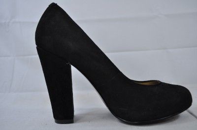 NINE WEST DEVIKA BLACK SUEDE CLASSIC HIGH HEEL PUMP 4 HEEL(#8468) 10 