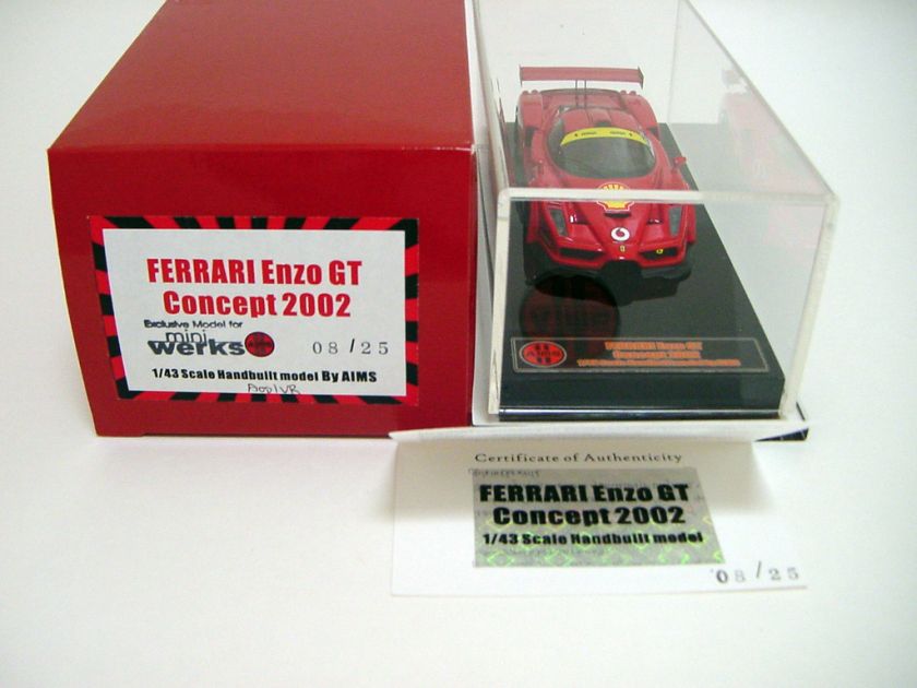   Models Vodaphone Ferrari Enxo GT Concept 2002 Red Miniwerks  