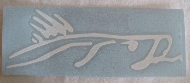 Snook saltwater fish bones vehicle window sticker/decal/graphic  