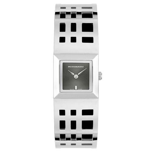 NEW BURBERRY WOMENS HERITAGE STAINLESS STEEL BRACELET GRAY DIAL WATCH 
