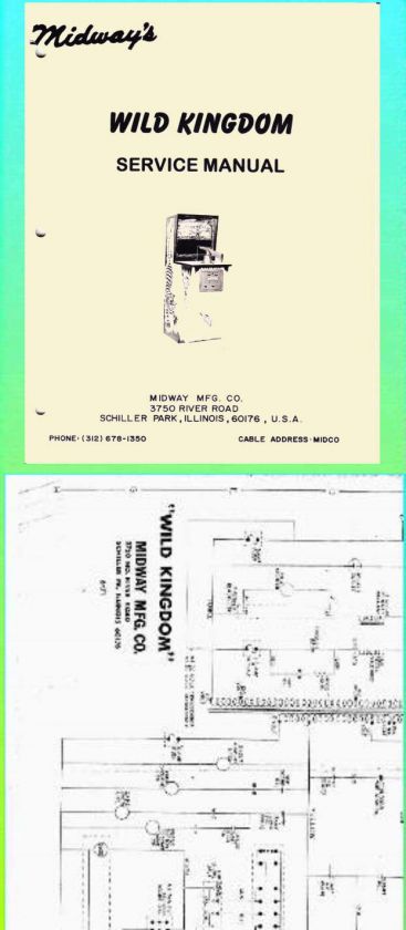 Wild Kingdom 1971 Arcade Rifle Manual & Schematics  