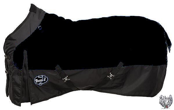   Winter Turnout Blanket BLACK (Pick from sizes 69,72,75)  