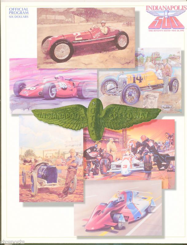 INDIANAPOLIS 500   76TH RUNNING PROGRAM MAY 24, 1992  