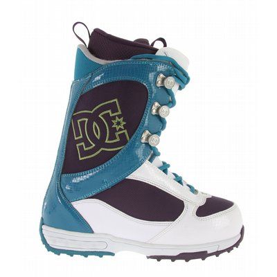 Dc Misty Womens Snowboard Boots Ocean/White/Plum Sz 8  